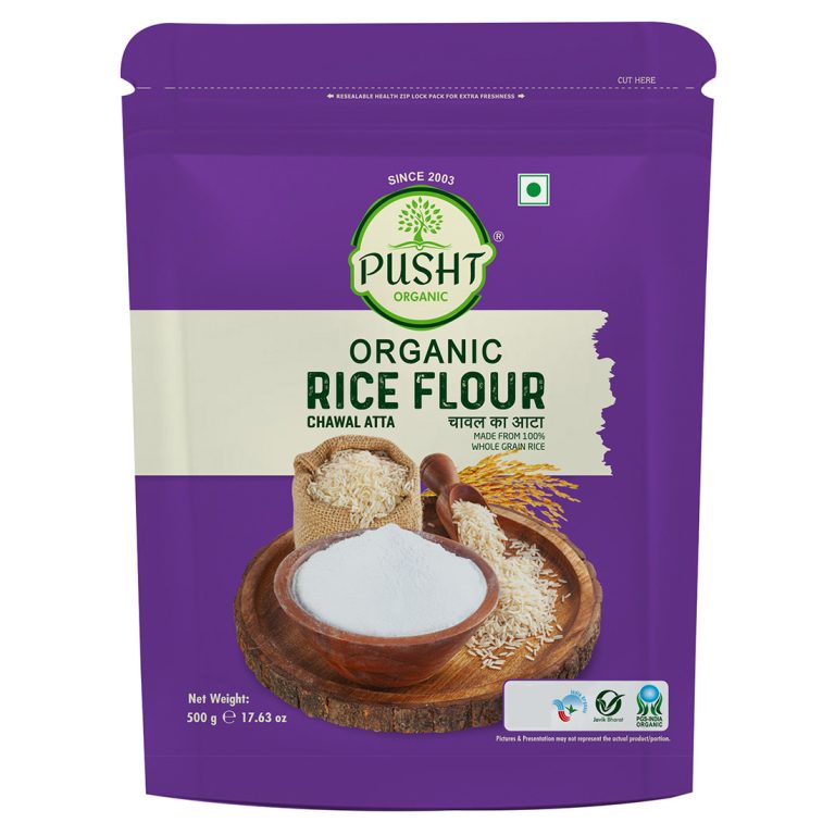 Pusht Organic Rice Flour, 500 g