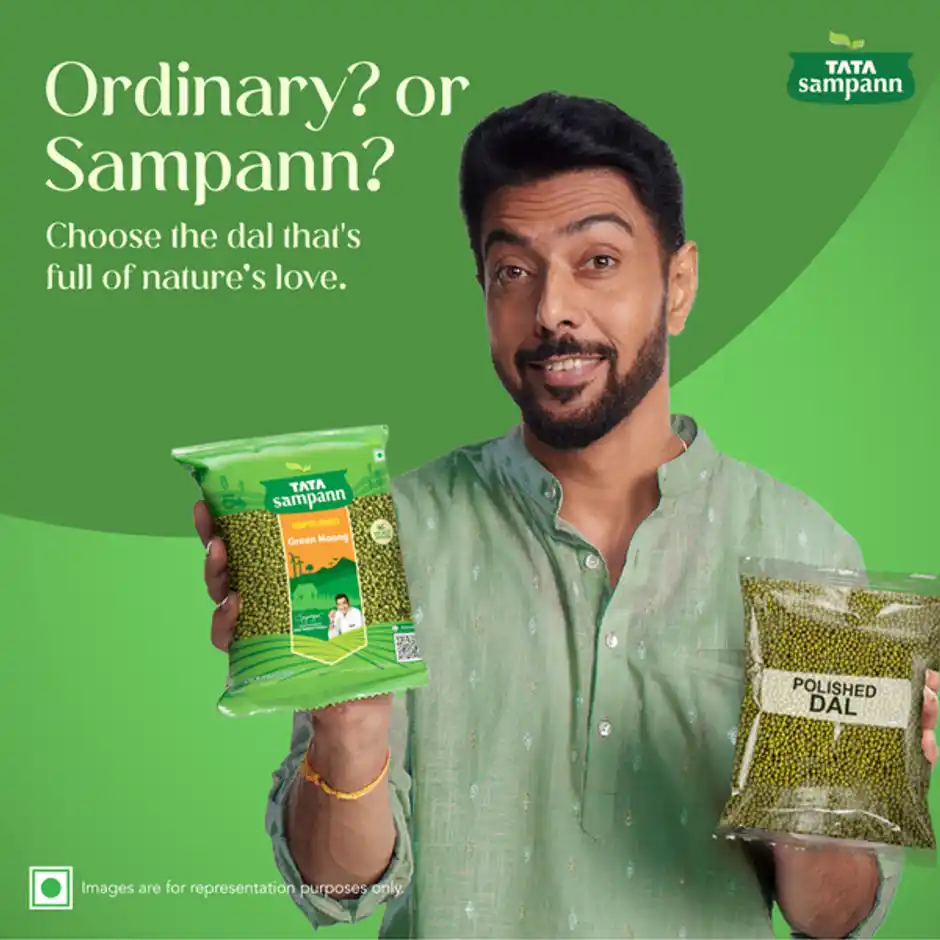 Tata Sampann Unpolished Green Moong, 500g