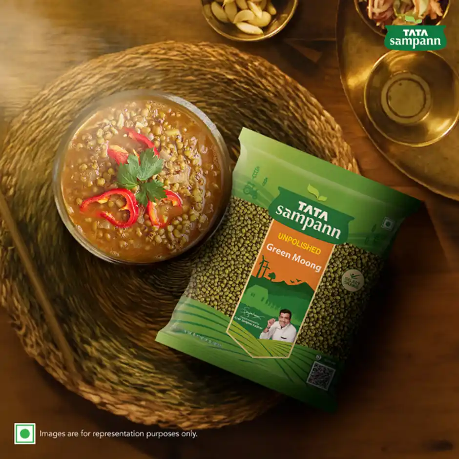 Tata Sampann Unpolished Green Moong, 500g