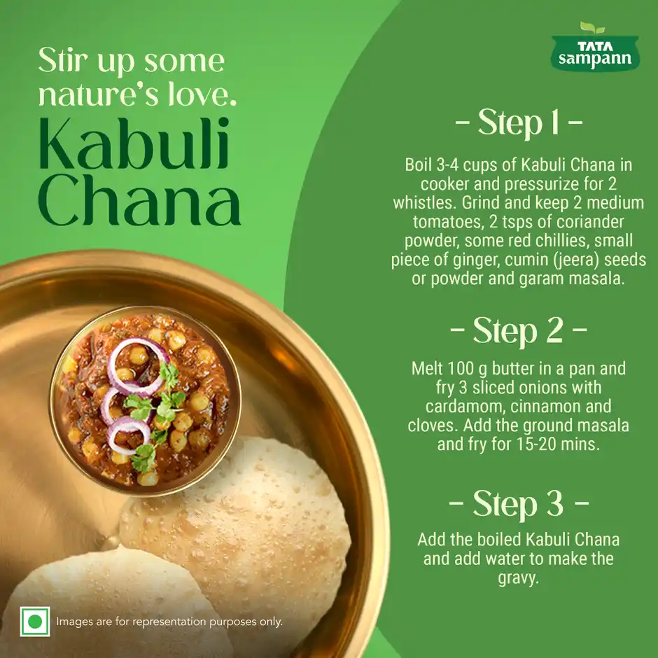 Tata Sampann Unpolished Kabuli Chana, 500 g