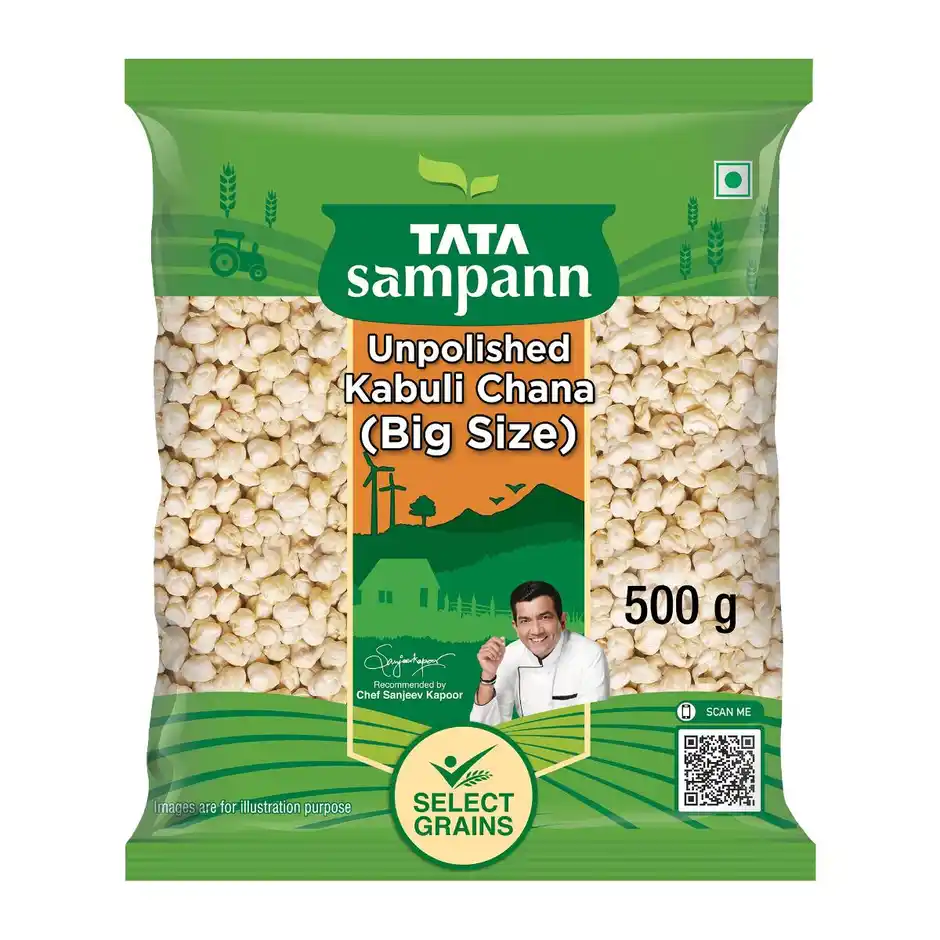 Tata Sampann Unpolished Kabuli Chana, 500 g