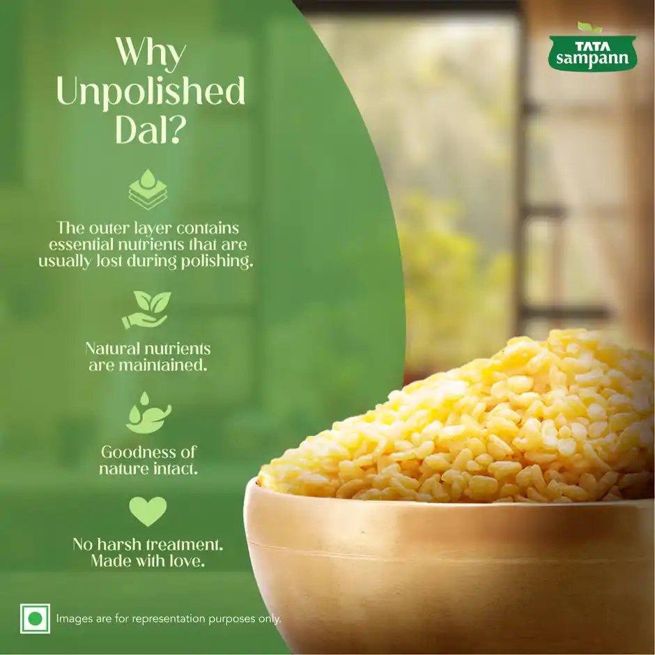 Tata Sampann Unpolished Moong Dal ,500g