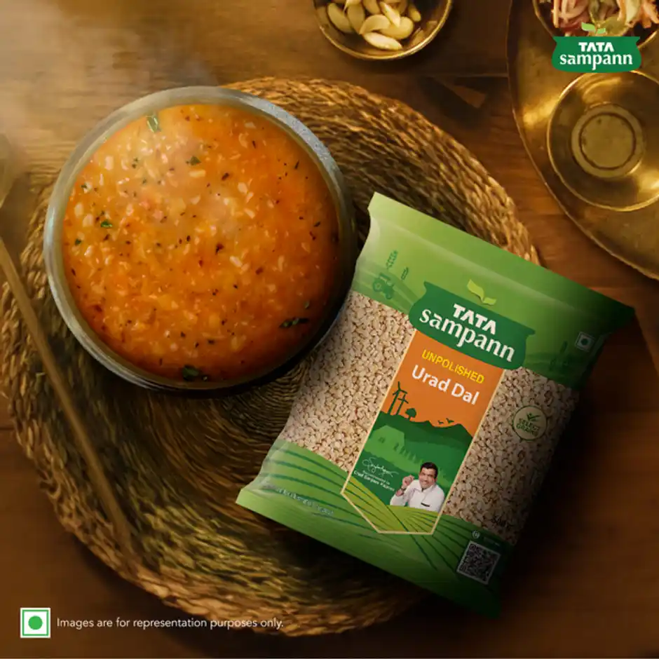 Tata Sampann Unpolished Urad Dal, 500 g