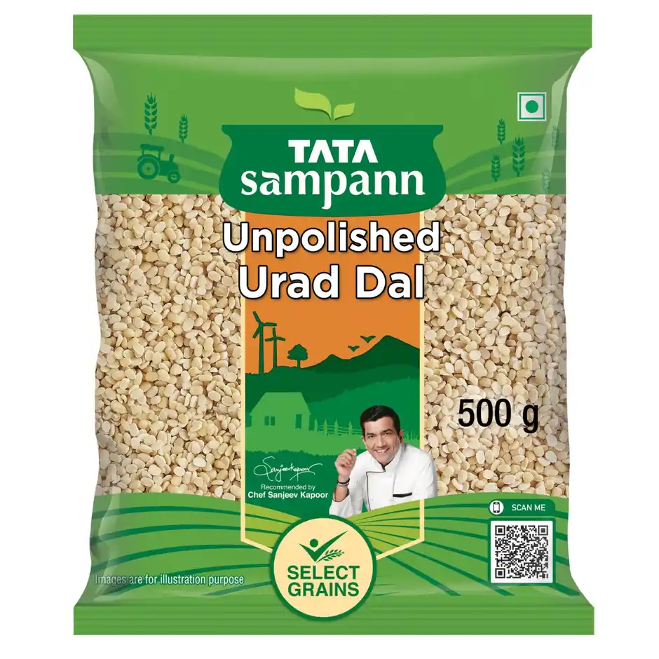 Tata Sampann Unpolished Urad Dal, 500 g