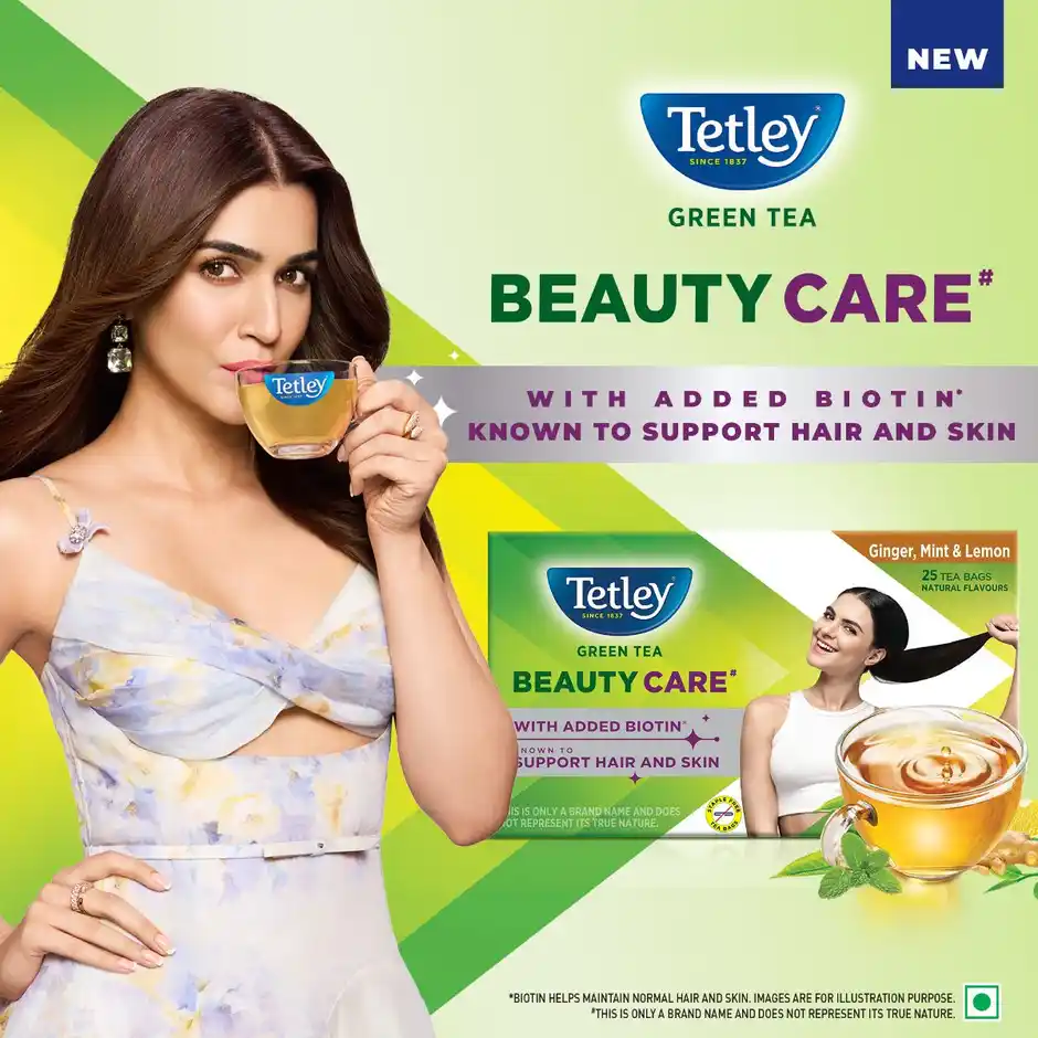 Tetley Beauty Care Ginge,r Mint & Lemon Tea, 25 Bags