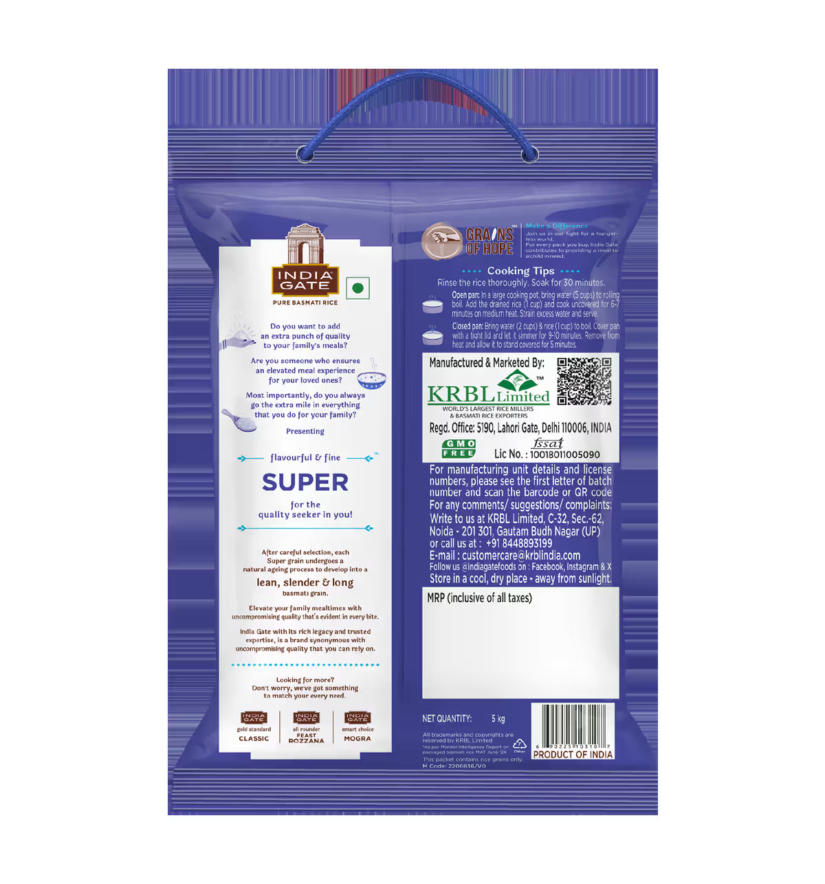 India Gate Super Basmati Rice, 1kg