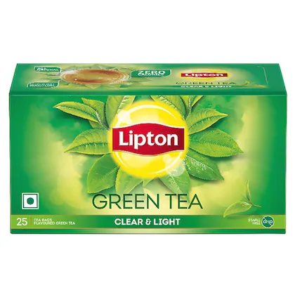 Lipton Clear & Light Green Tea Bags, 25 Bags