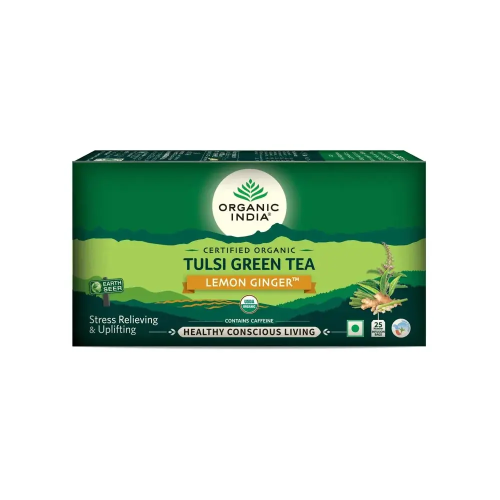 Organic India Tulsi & Lemon Ginger, 25 Bags