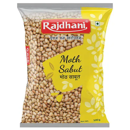 Rajdhani Sabut Moth 500 g