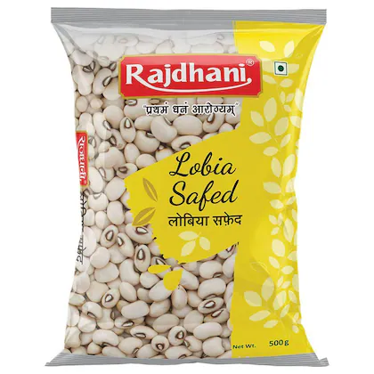 Rajdhani White Lobia 500 g