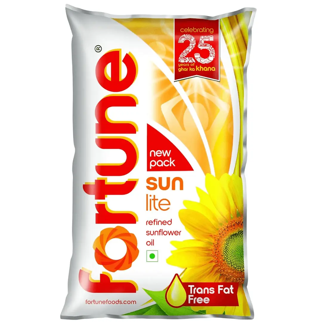 Fortune Sunlite Refined Sunflower Oil, 1 L