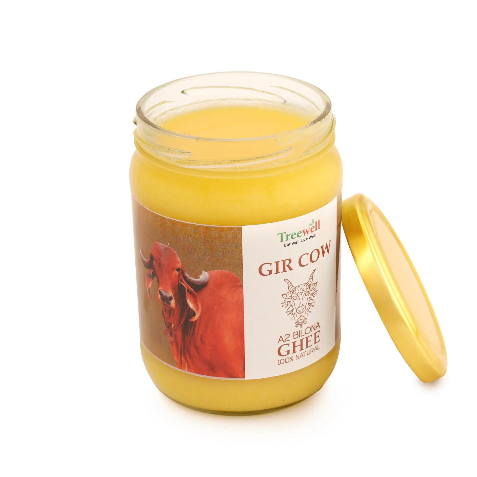 Treewell A2 Gir Cow Ghee, 500 ml