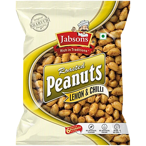 Jabsons Roasted Peanuts Lemon & Chilli, 140 g
