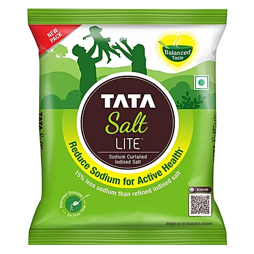 Tata Salt Lite Low Sodium Iodised, 1 kg