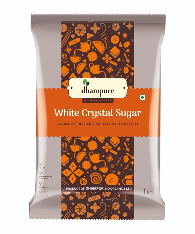 Dhampure White Crystal Sugar, 1kg