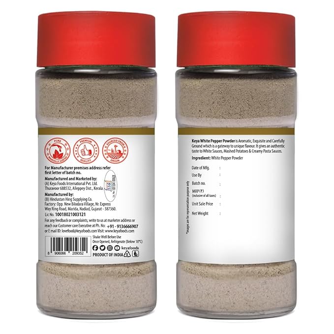 Keya White Pepper Powder 60 g