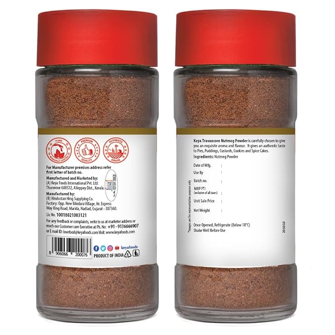 Keya Travancore Nutmeg Powder 60 g