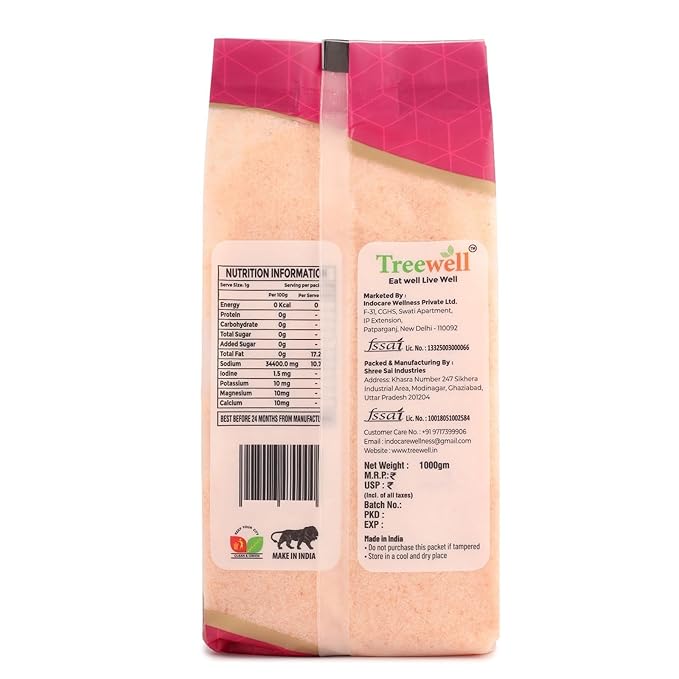 Treewell Himalayan Pink Salt, 1 kg