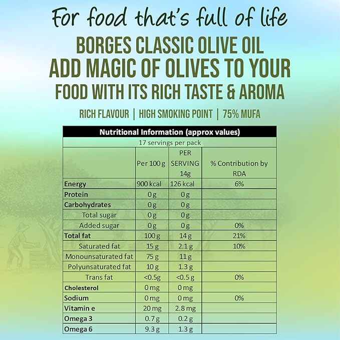 Borges Classic Olive Oil - 250 ml