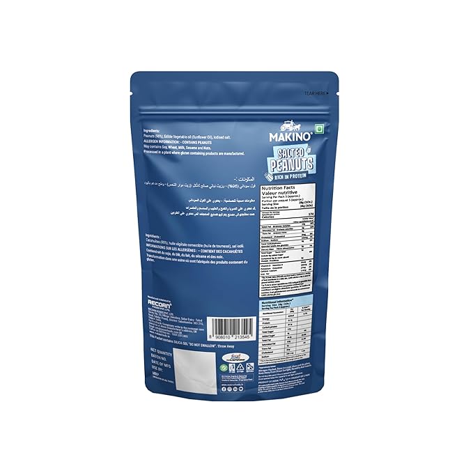 Makino Roasted Peanuts Salted, 150 g