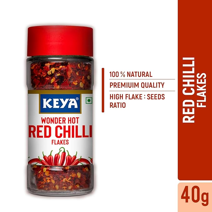 Keya Red Chilli Flakes, 40 g