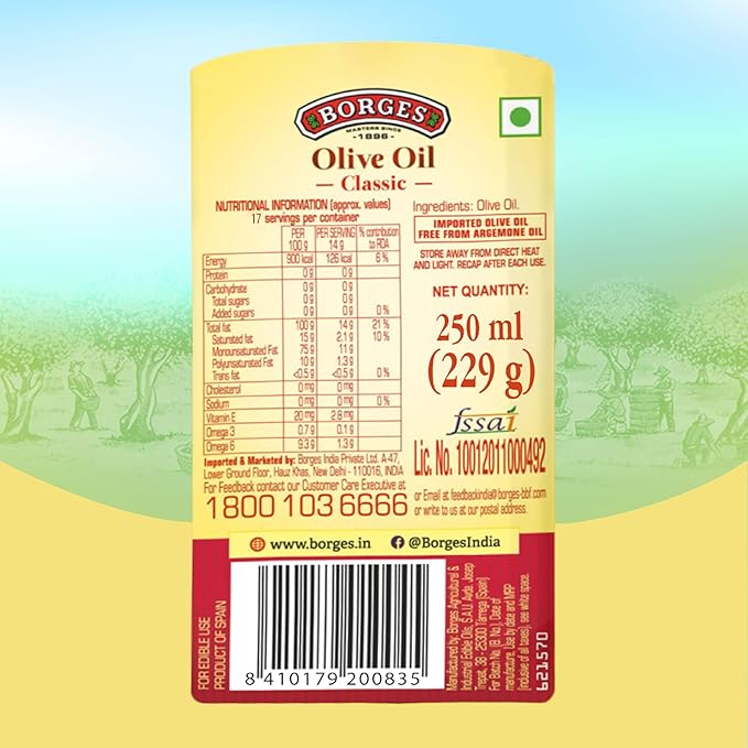 Borges Classic Olive Oil - 250 ml