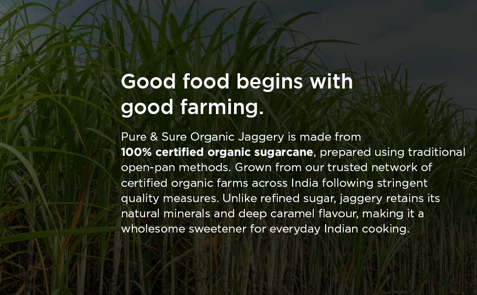 Pure & Sure Organic Jaggery Powder 500 g