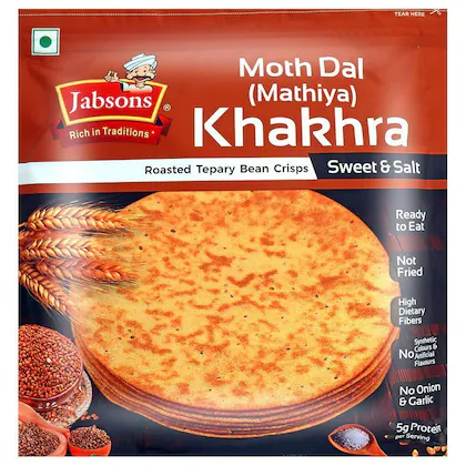 Jabsons Moth Dal, Mathiya Sweet & Salt Khakhra, 180 g