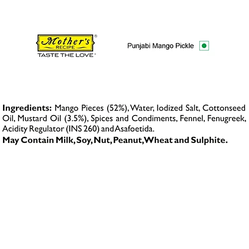 Mother's Recipe Punjabi Mango Pickle, 400 g