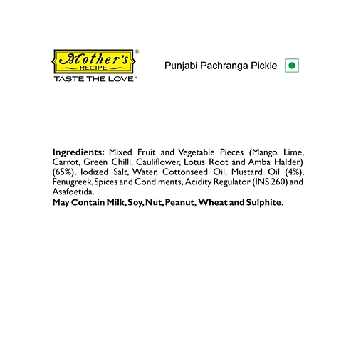 Mother's Recipe Pickle Punjabi Pacharanga, 400 g