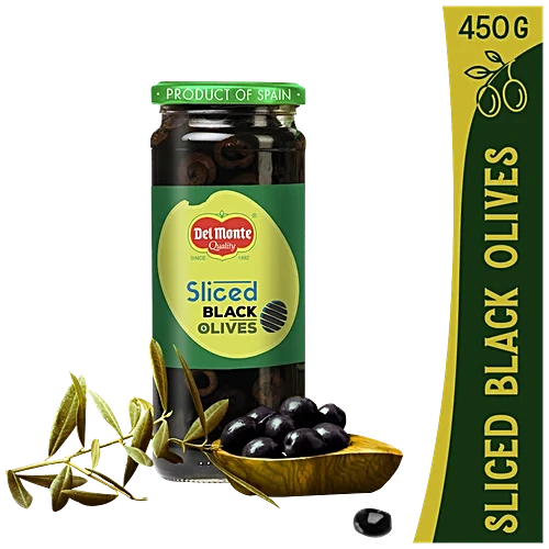 Del Monte Black Olives Sliced, 450 g