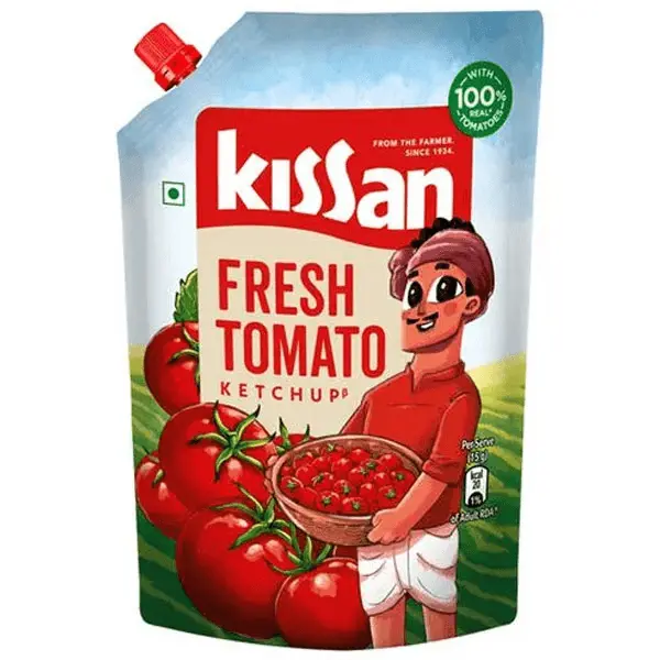 kissan fresh tomato ketchup, 435 g