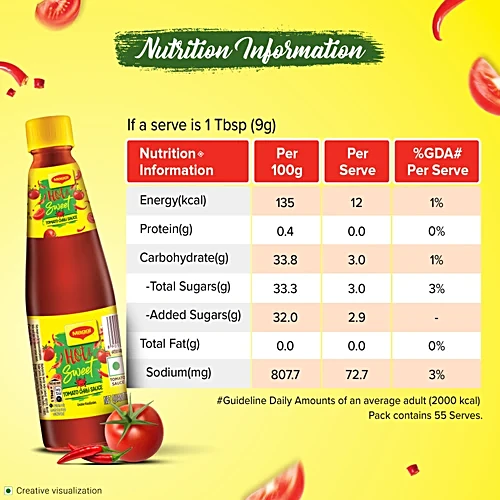 Maggi Hot & Sweet Tomato Chilli Sauce, 500 g