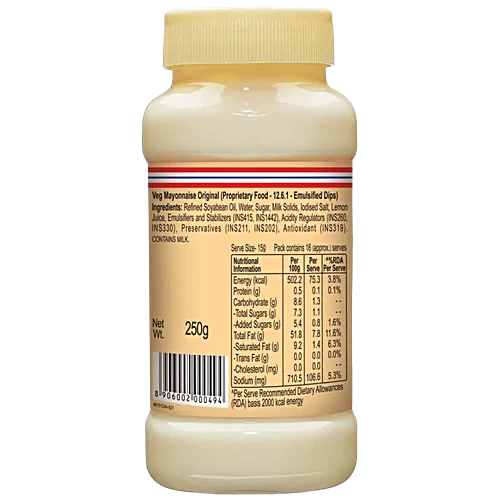 Dr.Oetker FunFoods Original Veg Mayonnaise, 250 g