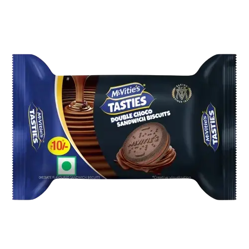 Mcvitie's Tasties Double Choco Sandwich Biscuits, 40.4 g