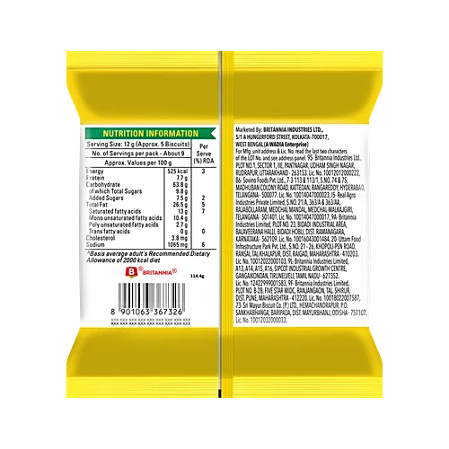 Britannia 50 50 Maska Chaska Biscuits, 100 g