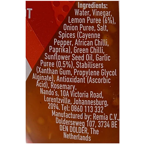 Nandos Sauce Hot Peri Peri, 250 g - Image 3