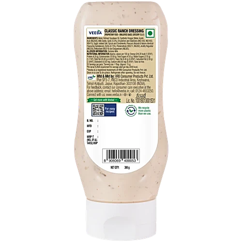 Veeba Classic Ranch Dressing, 300 g