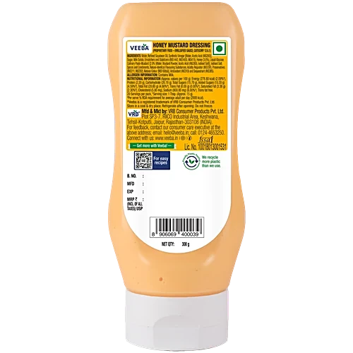 Veeba Honey Mustard Dressing, 300 g