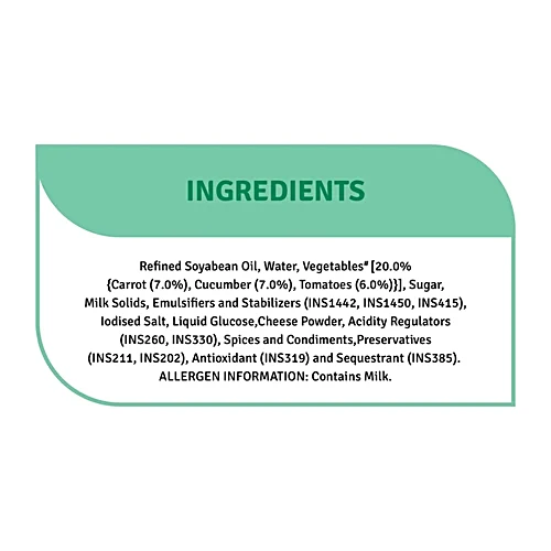 Veeba Carrot & Cucumber Sandwich Spread, 250 g