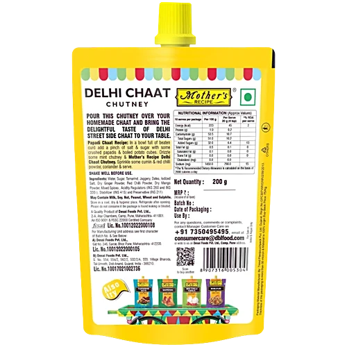 Mother's Recipe Delhi Chaat Chutney, 200 g
