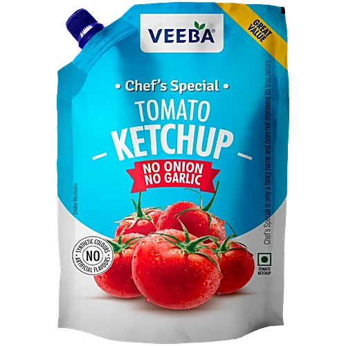 Veeba Tomato Ketchup, No Onion & Garlic, 900 g