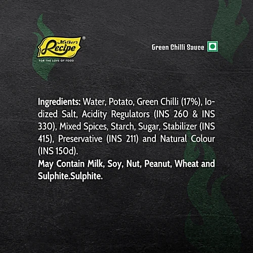 Mother's Recipe Green Chilli Sauce, 200 g