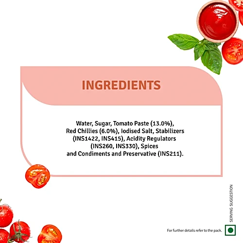 Veeba Chef's Special Hot-Sweet Tomato Chilli Sauce, 450 g