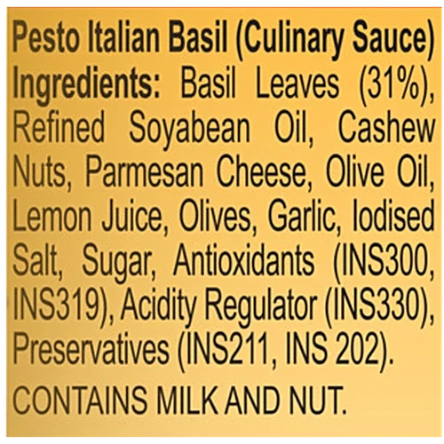 Dr.Oetker FunFoods Pesto Italian Basil Sauce, 190 g