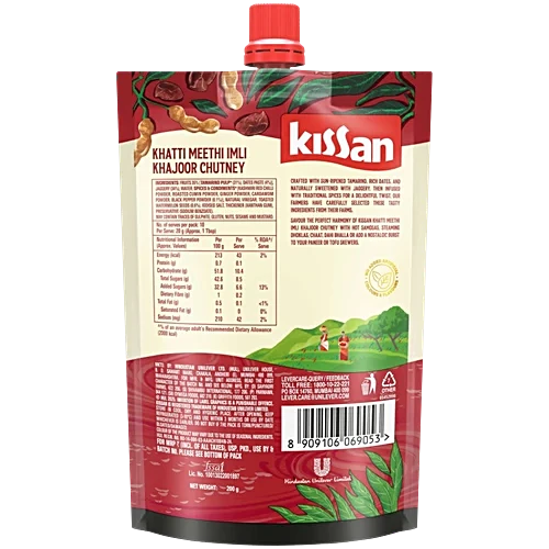 Kissan Khatti Meethi Imli Khajoor Chutney, 200 g