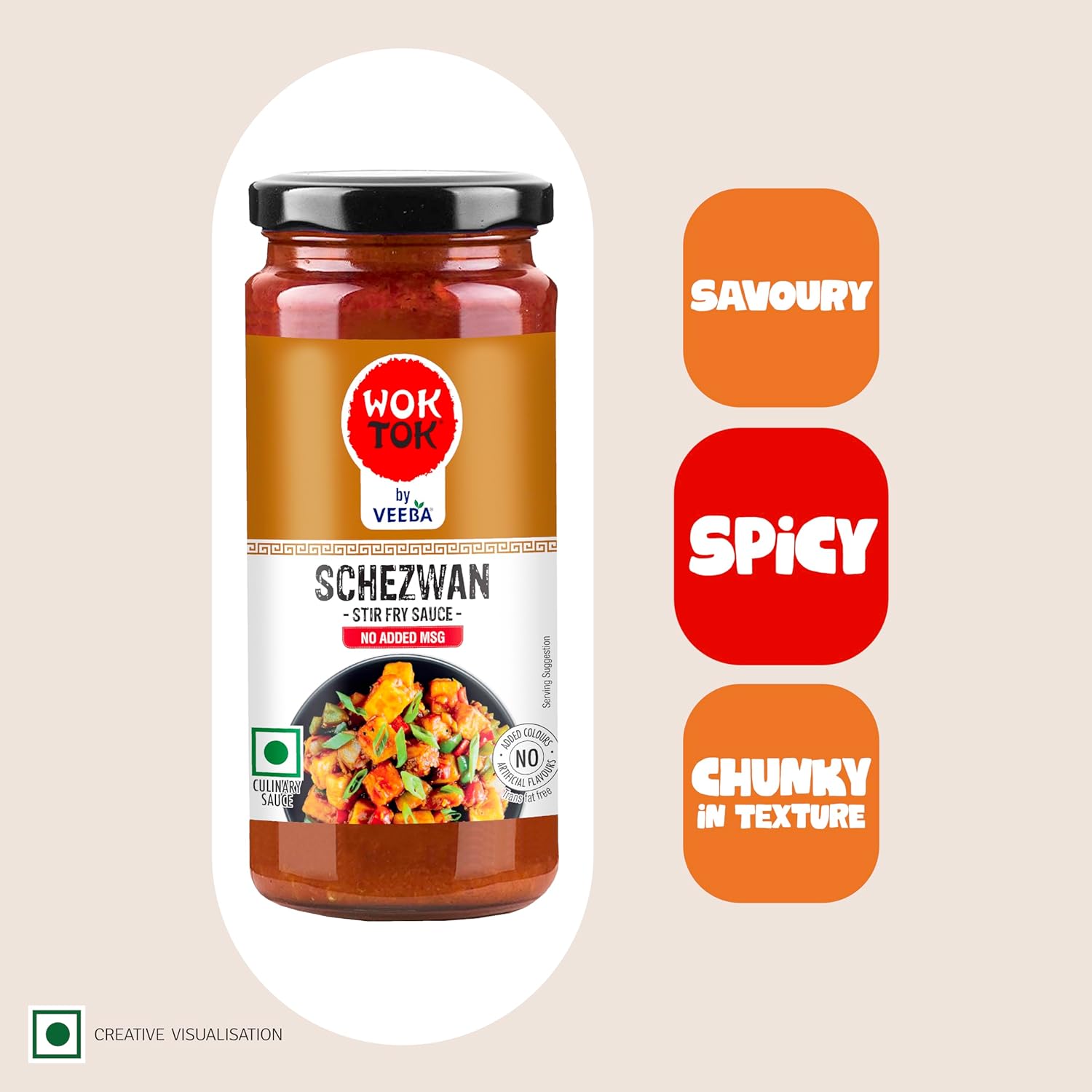 Wok Tok by Veeba Schezwan Stir-Fry Sauce, 250 g