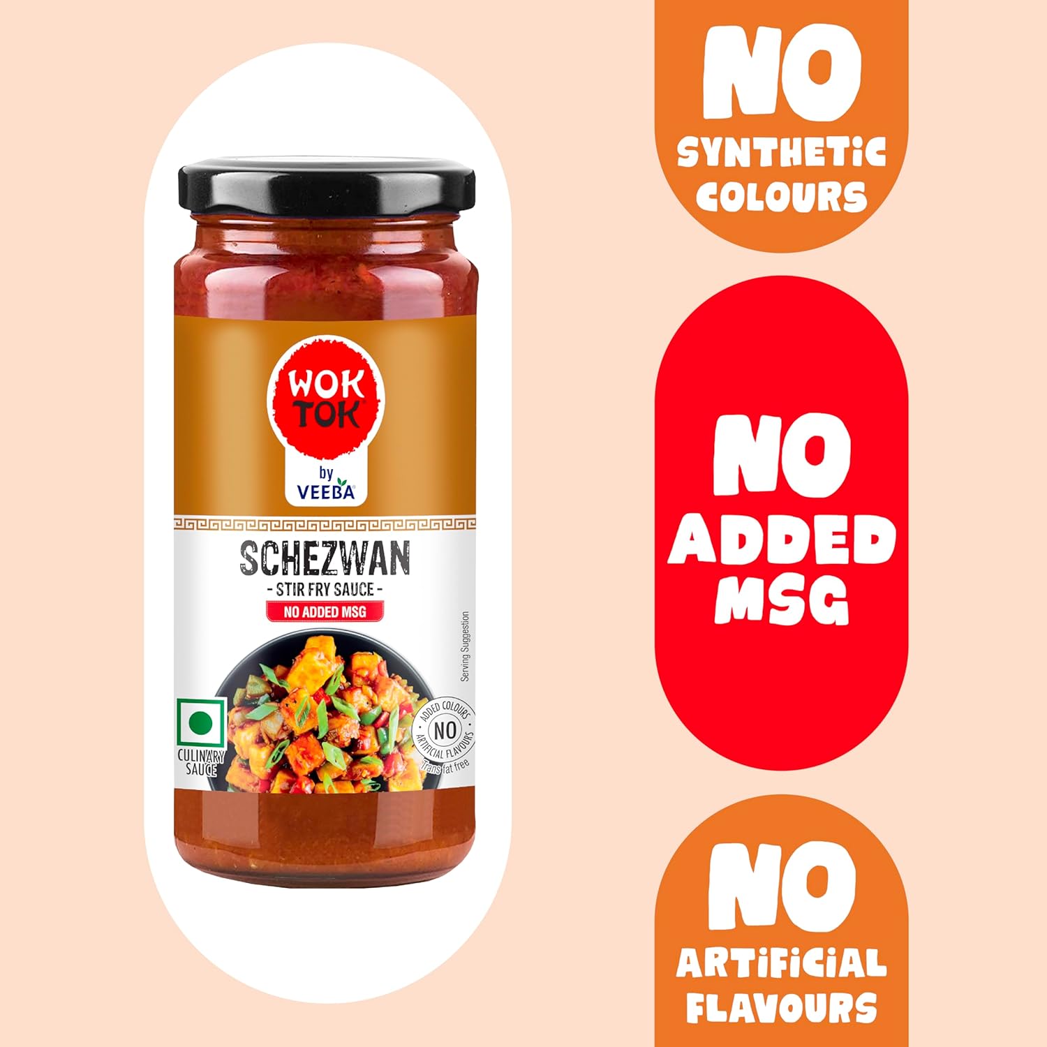 Wok Tok by Veeba Schezwan Stir-Fry Sauce, 250 g