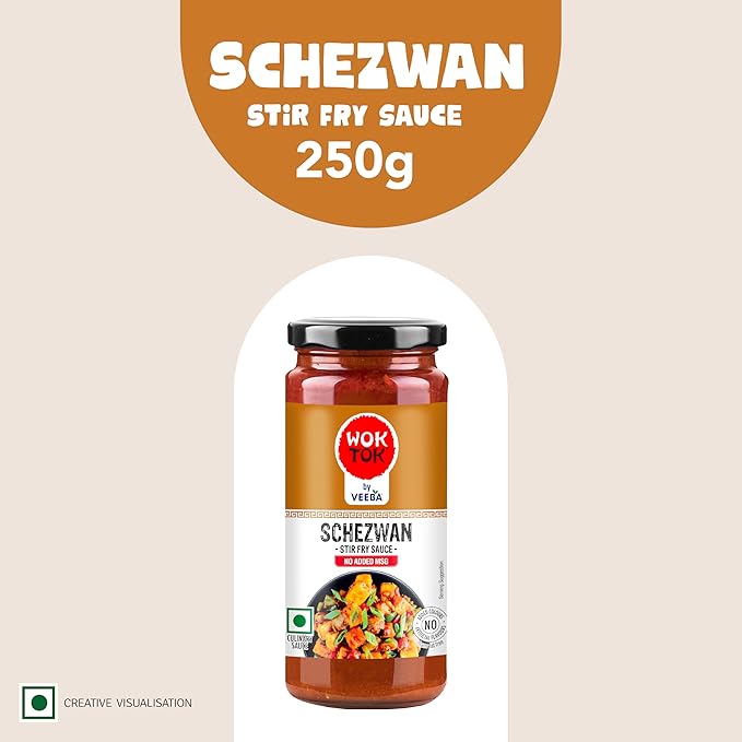 Wok Tok by Veeba Schezwan Stir-Fry Sauce, 250 g