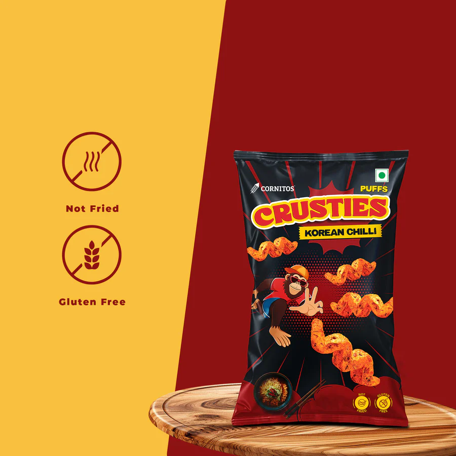 Cornitos Crusties Puffs Korean Chilli Flavour 44 g